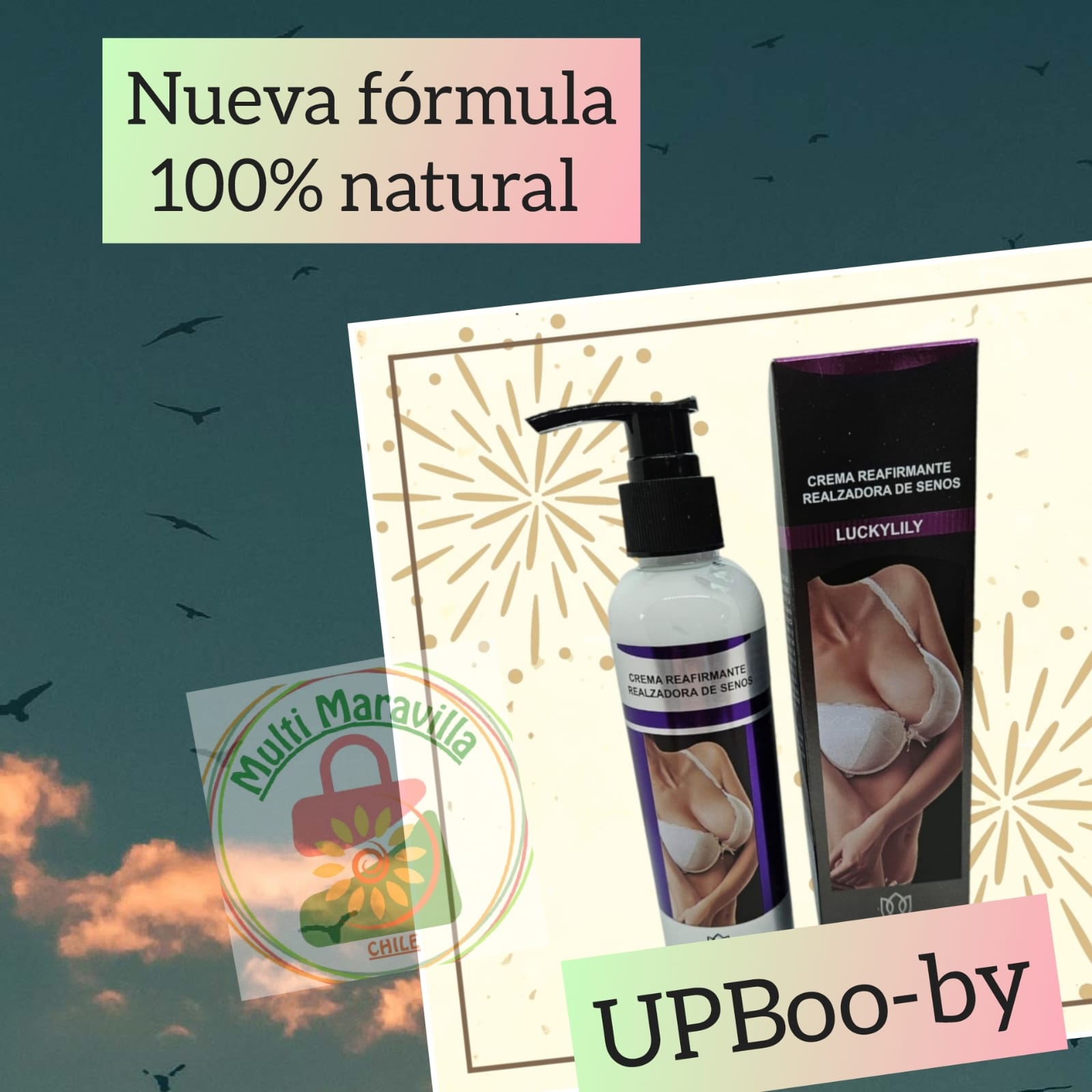 Pack UPBoo-Ty™️CREMA LEVANTA GLUTEOS🍑 +  UPBoo-By™️ LEVANTA BUSTO🥥🥥(Registro ISP 2086/18)